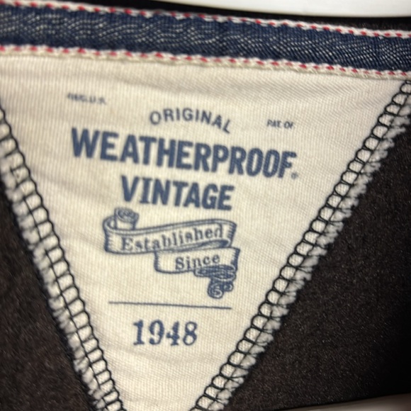 Weatherproof Vintage Men’s Long Sleeve Sweater Coffee Brown Fleece Size XL - Picture 2 of 7